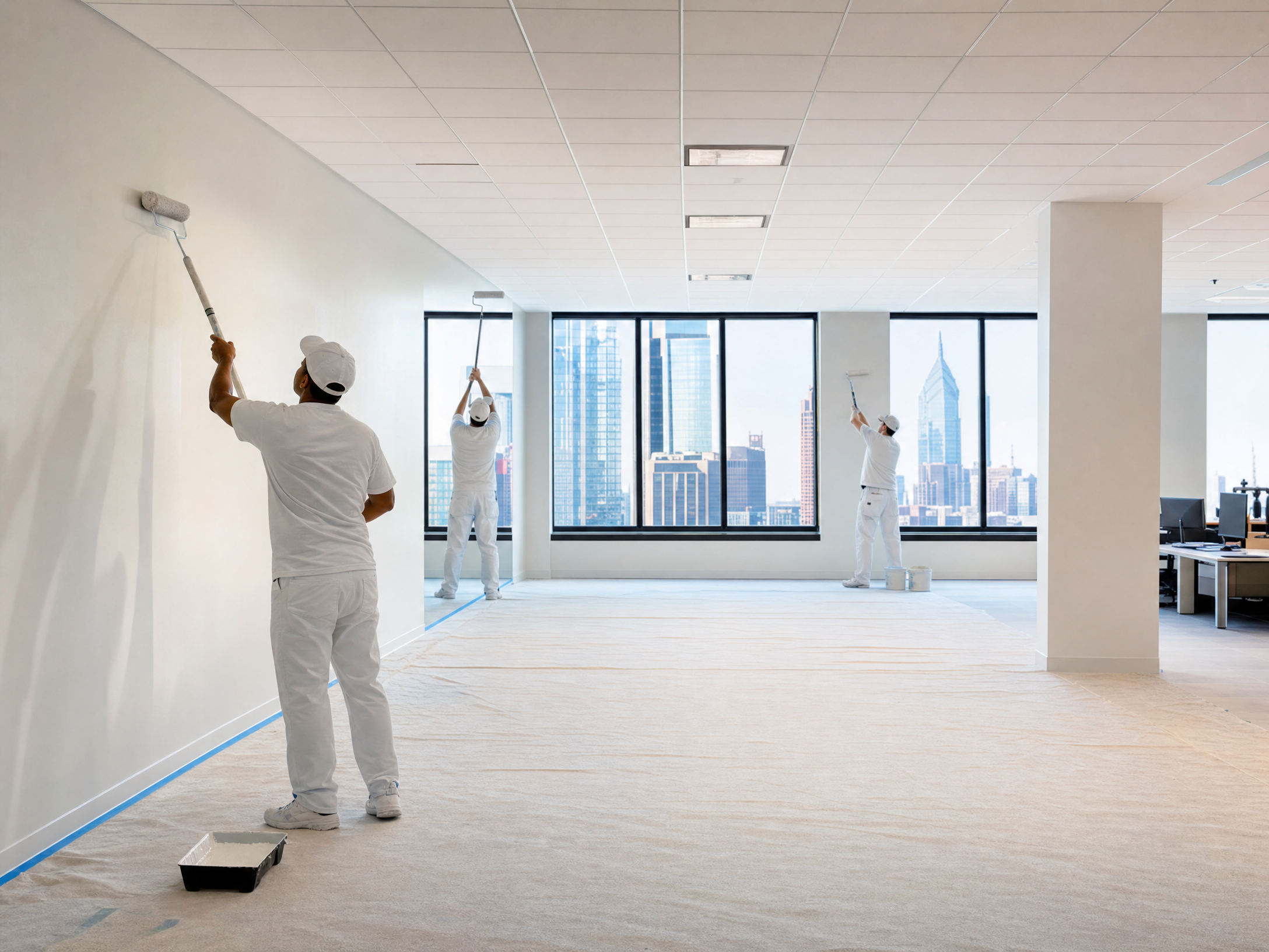 Commercial office painting Philadelphia