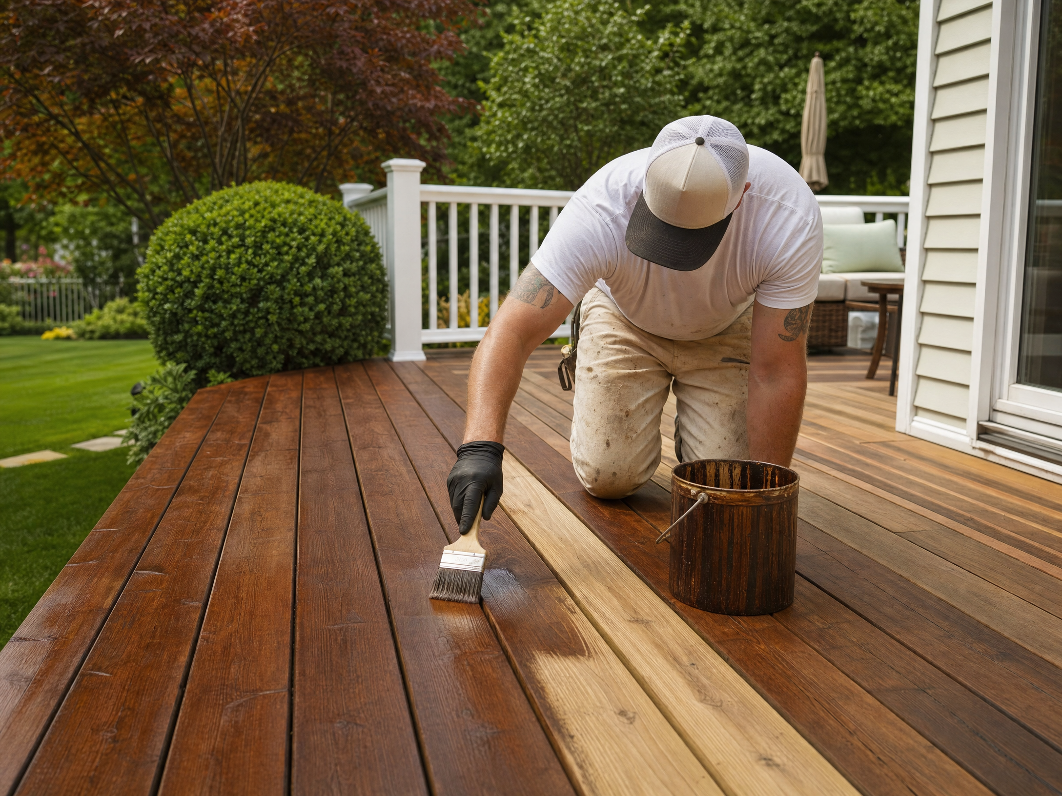 Deck staining restoration Philadelphia