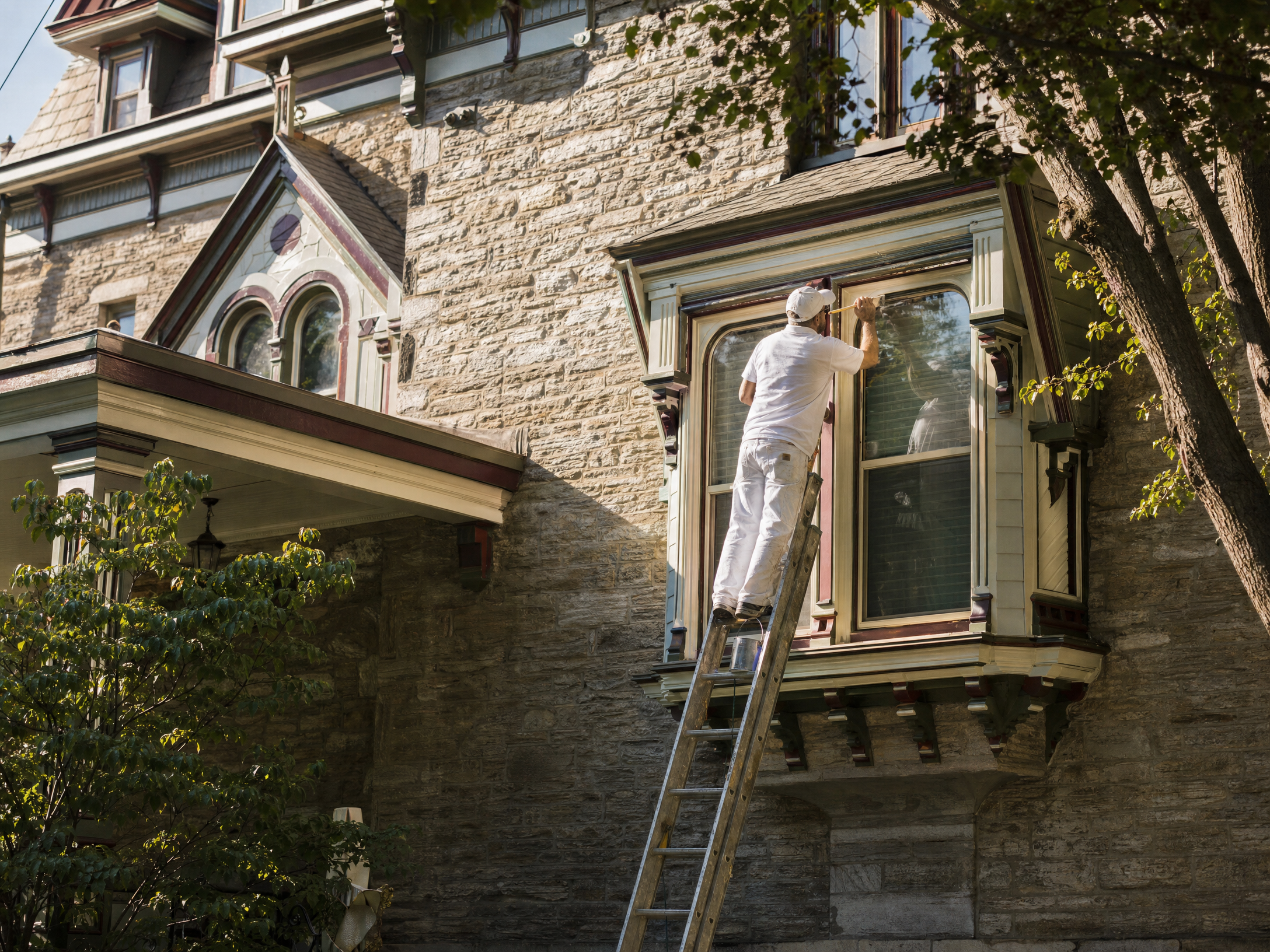 Historic home painting Chestnut Hill