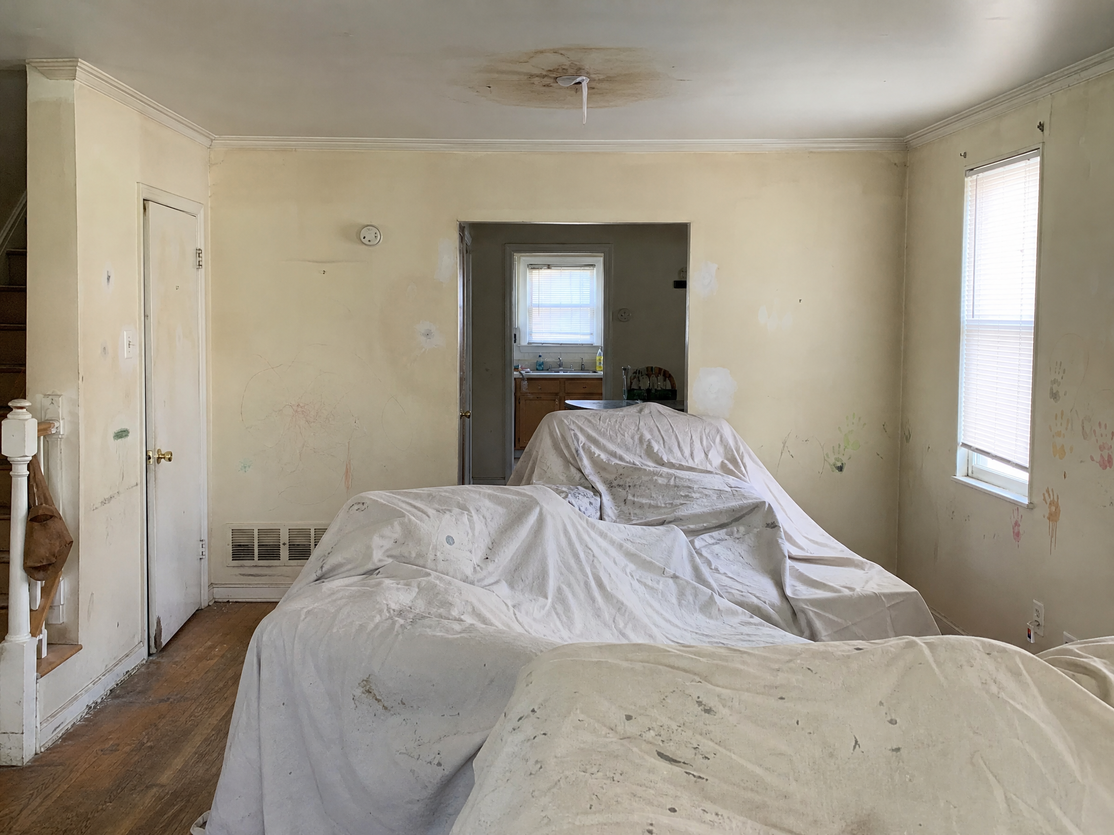 Interior room before painting