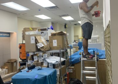 UMAR Painting Co. crew completing commercial interior painting in Philadelphia, PA