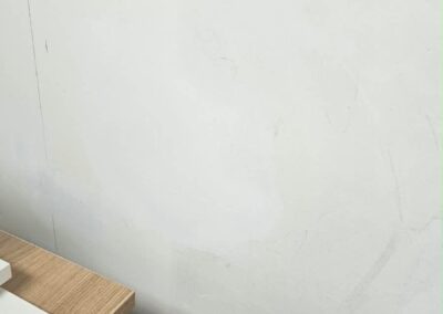 Smooth repaired drywall wall ready for primer and paint in Philadelphia, PA