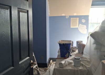 Interior room painting and wall preparation by Philadelphia painters