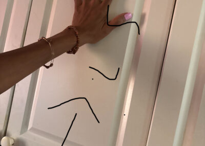 Detailed interior door and trim painting during a Philadelphia residential project