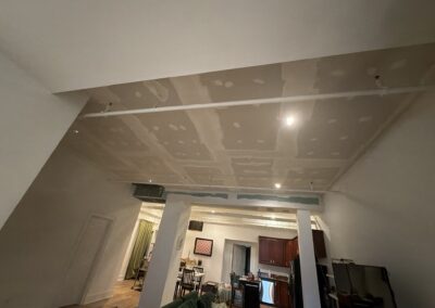 Drywall ceiling repair and prep before painting in Philadelphia - Umar Painting Company