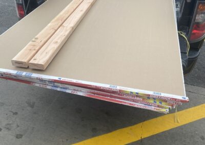 Drywall materials delivered for a Philadelphia job - Umar Painting Company