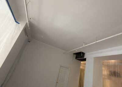 Freshly painted white bedroom walls and ceiling in Philadelphia - Umar Painting Company